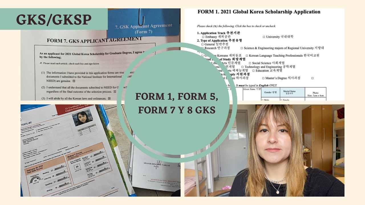 [GKS/KGSP SCHOLARSHIP] FORM 1, 5, 6 Y 7 de la beca del gobierno coreano. 🇰🇷