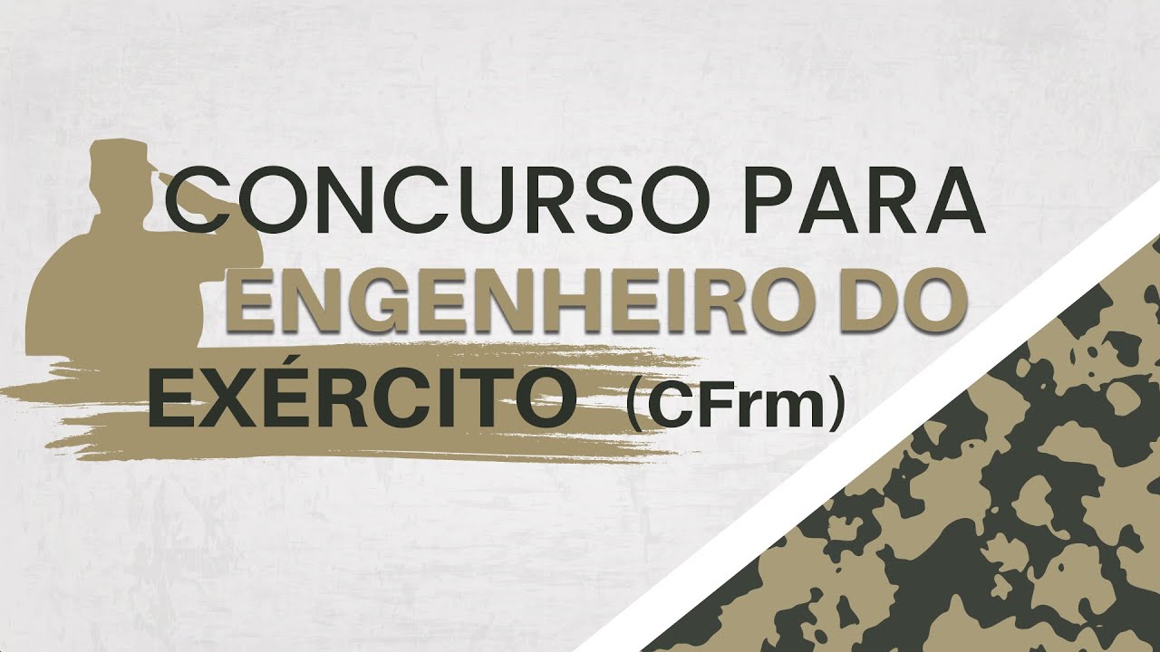 Concurso para Engenheiro do Exército (CFrm) || Bizu do Engenheiro 👷‍♂️💡