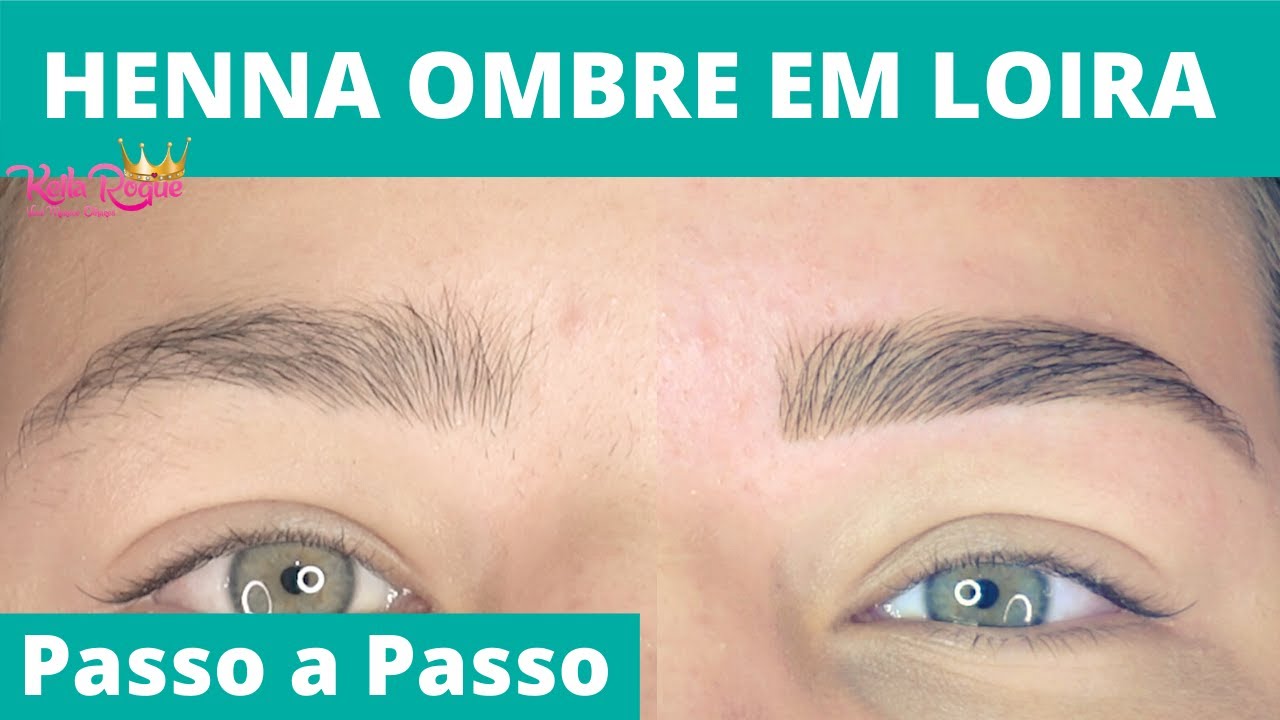 DESIGN DE SOBRANCELHAS | PASSO A PASSO HENNA OMBRE EM LOIRA