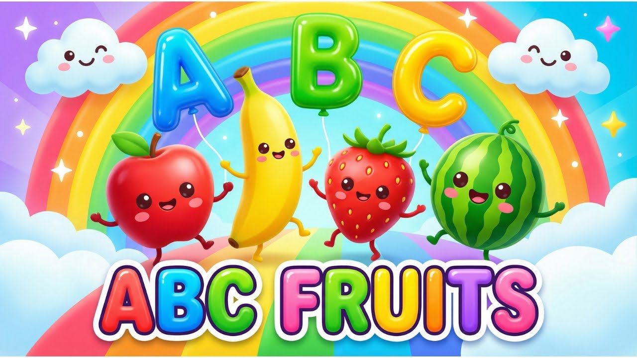 “ABC With Fruits 🍎 | Learn Alphabet A-Z for Kids”