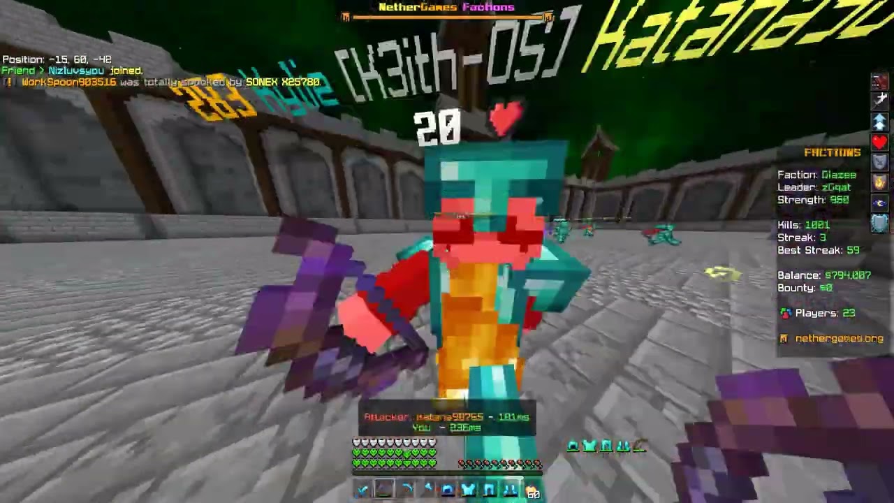 Glazee vs Kira+Kylie | NetherGames Factions