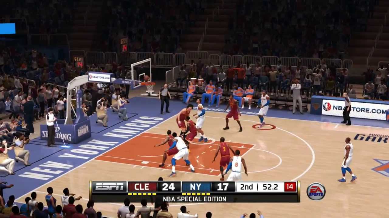 NBA Live 14 - Knicks vs Cavaliers - Full Game | PS4