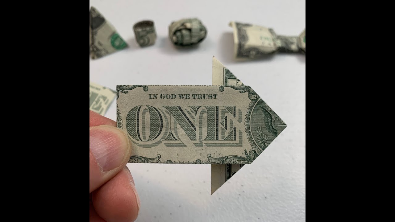 Dollar Origami: The One-Way Arrow