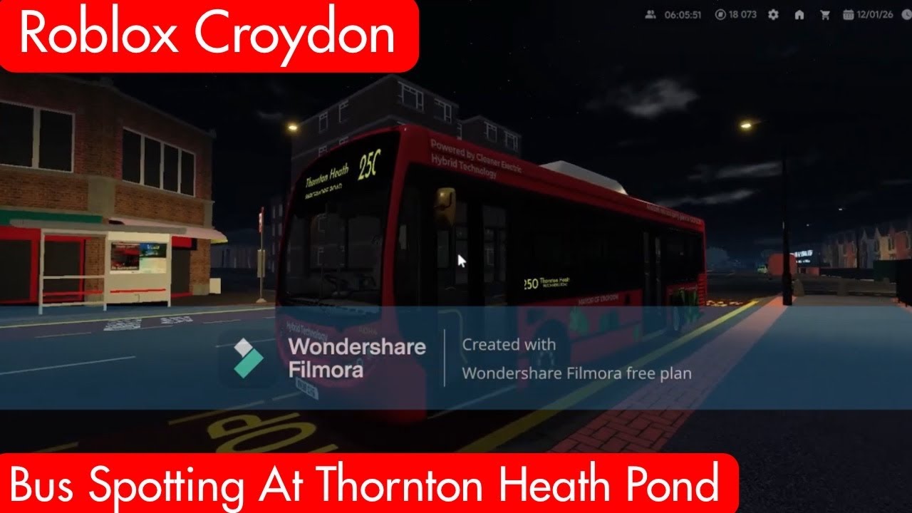 Roblox Croydon - Bus Spotting At Thornton Heath Pond