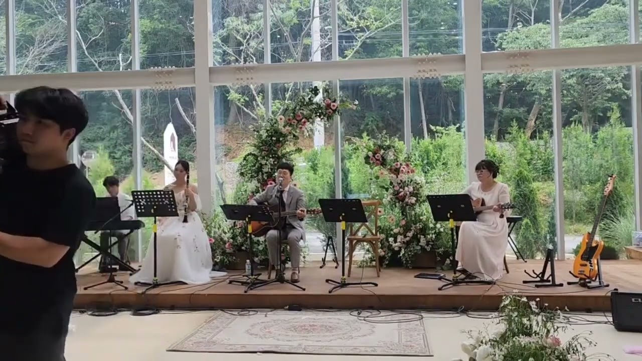 나는반딧불 - 황가람 (중식이밴드) 야외결혼식 2부 신부와함께 공연 | 우연일치밴드