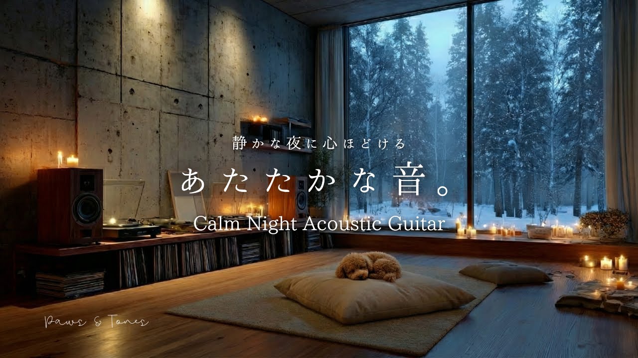 【眠る前のBGM】静かな夜に心ほどける、あたたかな音。| Calm Night Acoustic Guitar 🌙🎧