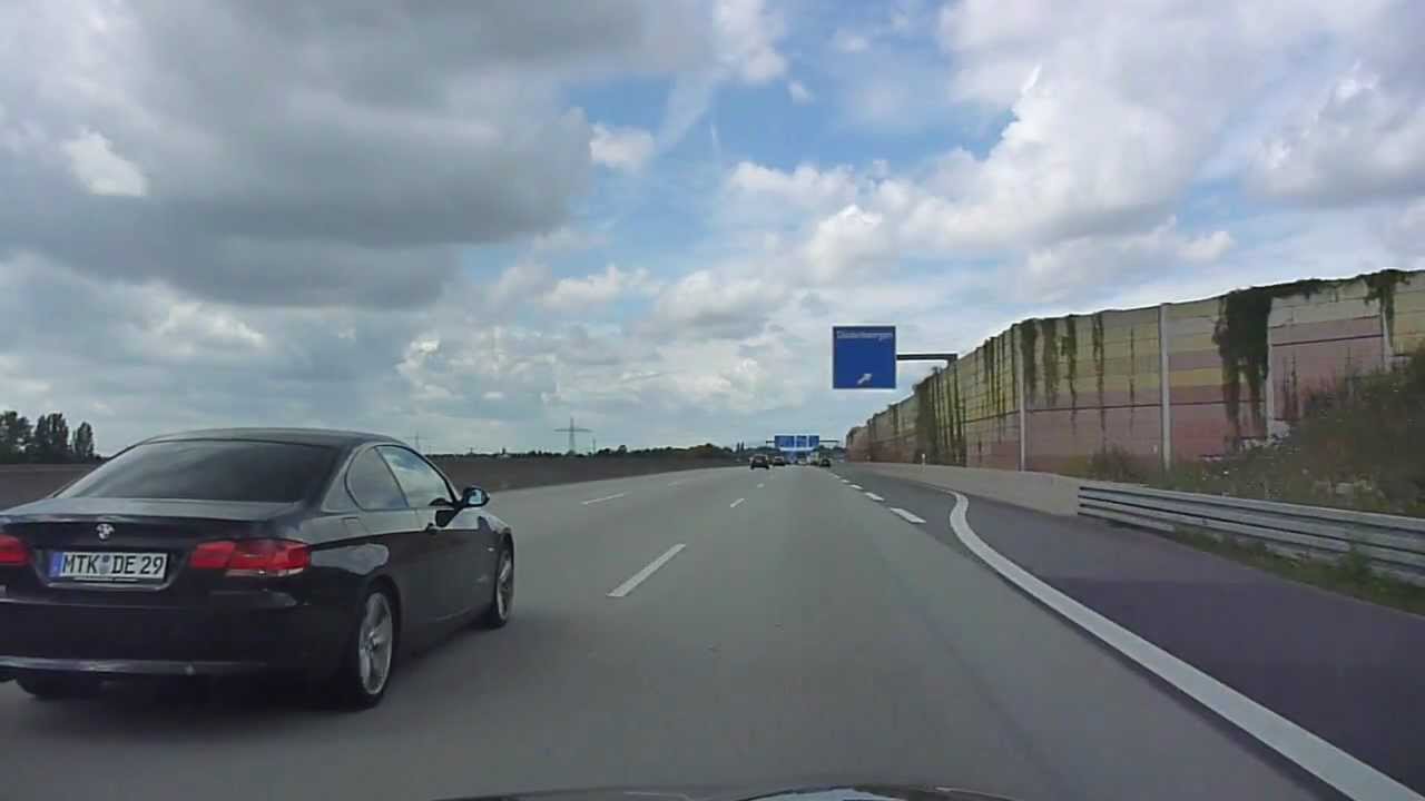 Deutsche Autobahn - A66 Frankfurt - Wiesbaden | Wiesbadener Kreuz A3 Richtung Köln
