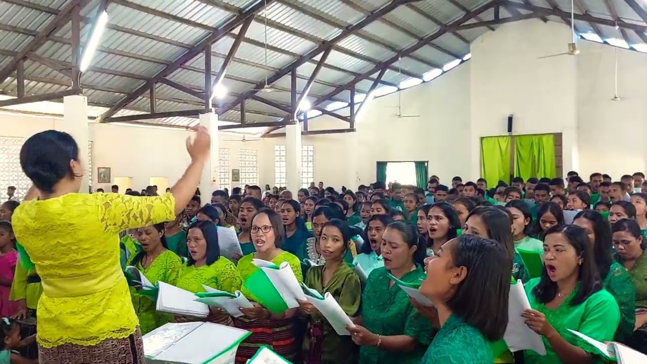 HAI, MULIAKAN RAJAMU#KoorSMAN1Tastim-MingguPalma-ParokiSt.PaulusWedomu#KeuskupanAtambua-Belu-NTT#
