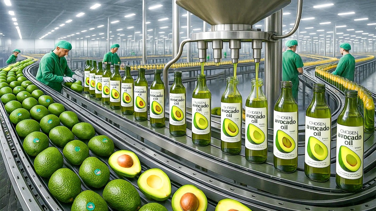 How Avocado Oil Is Made In Factory