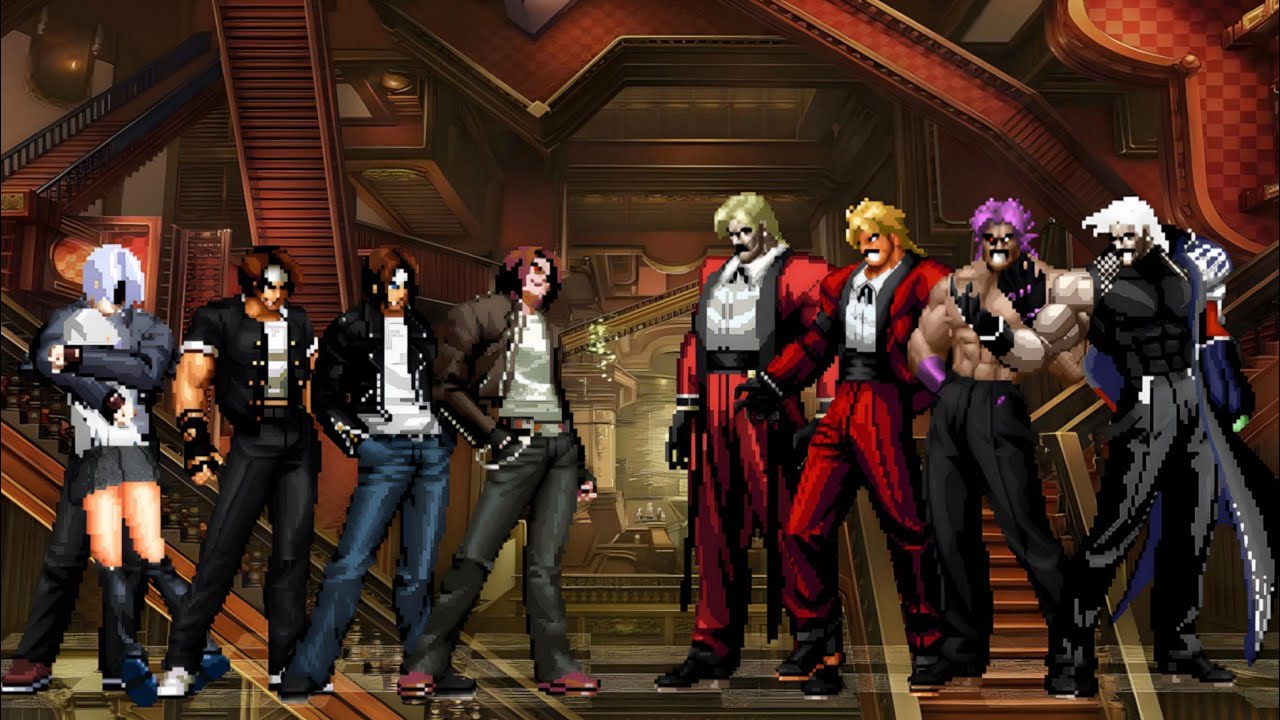 [KOF Mugen] Kyo Kusanagi Team vs. Rugal Bernstein Team
