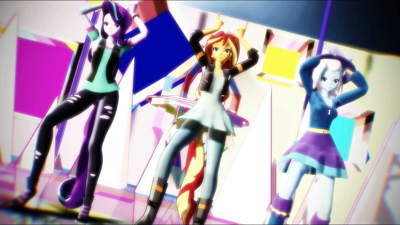 [MMD - MLP] LE SSERAFIM - UNFORGIVEN -- Starlight Glimmer, Sunset Shimmer, Trixie