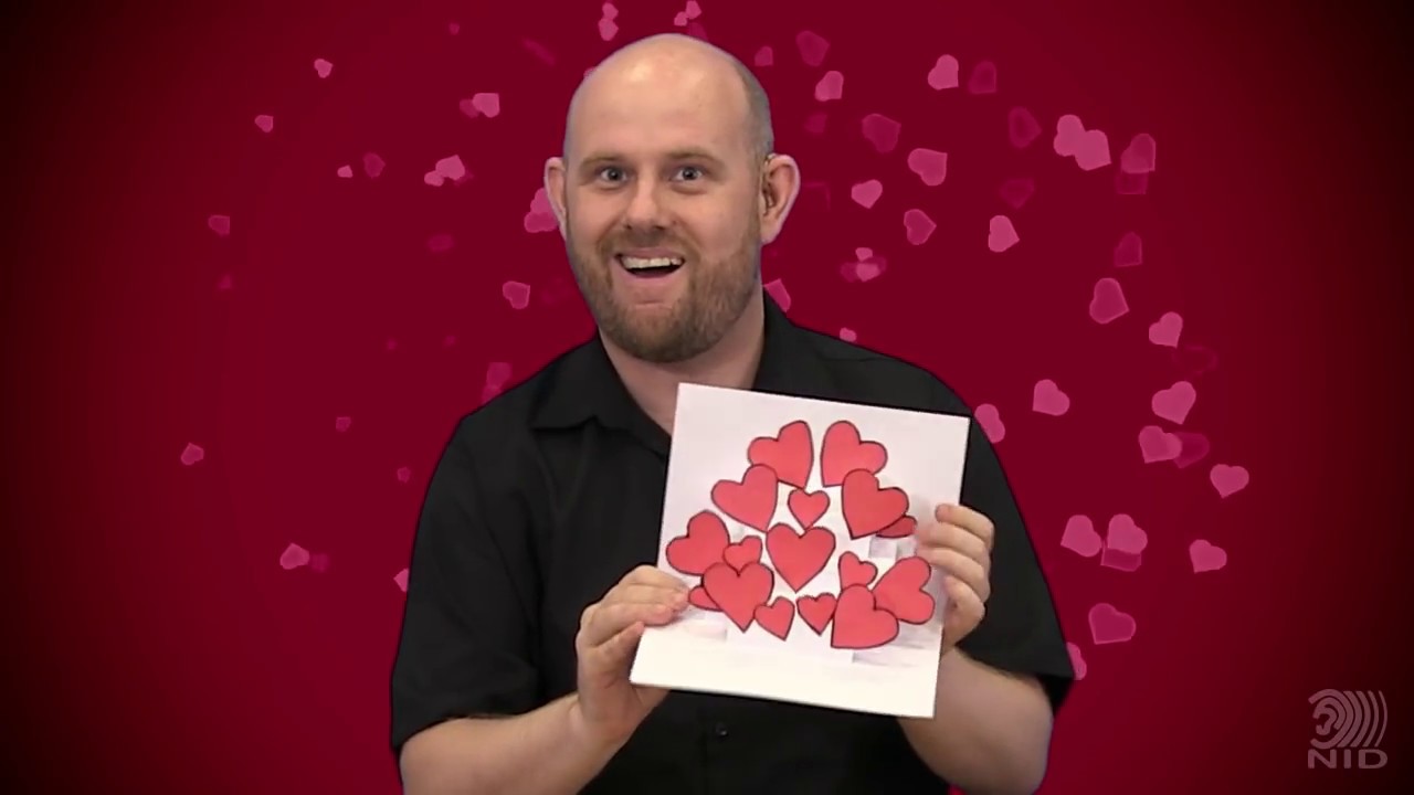 Surprise someone with this beautiful card on Valentine's Day - NID DIY 001