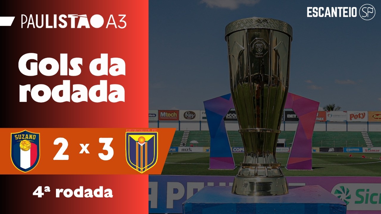 SANTO VENCE JOGO DE CINCO GOLS | Uni&atilde;o Suzano 2 x 3 Catanduva | Gols do Paulist&atilde;o S&eacute;rie A3 2026