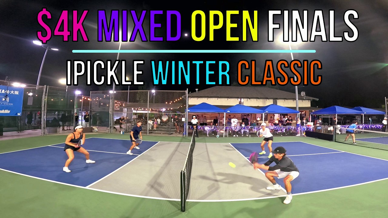 $4K Mixed Open FINALS | Emery (6.2) / Chew (5.4) vs Palm (6.0) / Elpusan (5.5) iPickle Winter