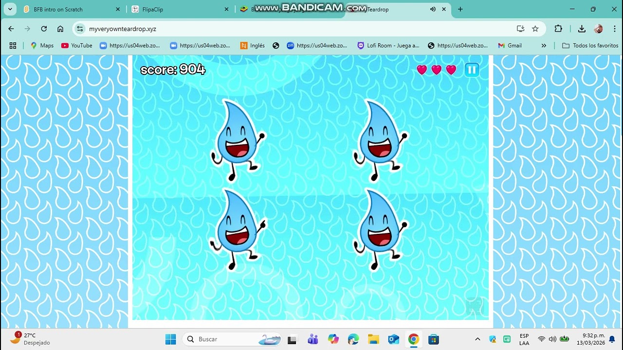 just playing my teardrop