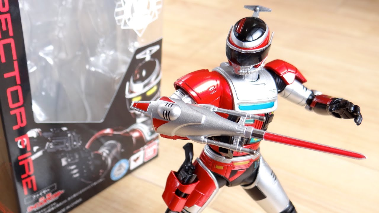 着化!! 特警ウインスペクター S.H.Figuarts ファイヤー レビュー！バイザー可動 デイトリックM-2はバスター・パイルに2モード変形 マックスキャリバー付属 SHフィギュアーツ