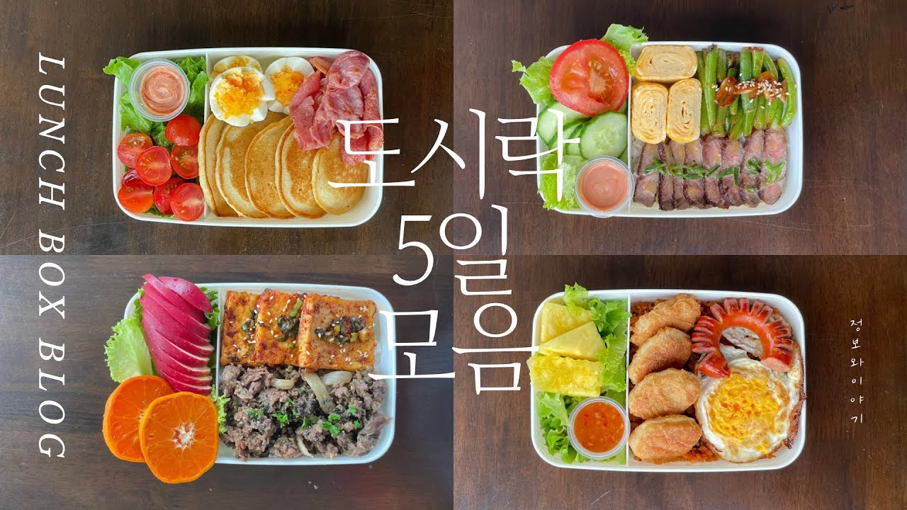 [도시락모음#1] 탄단지 골고루 챙긴 도시락 반찬 아이디어