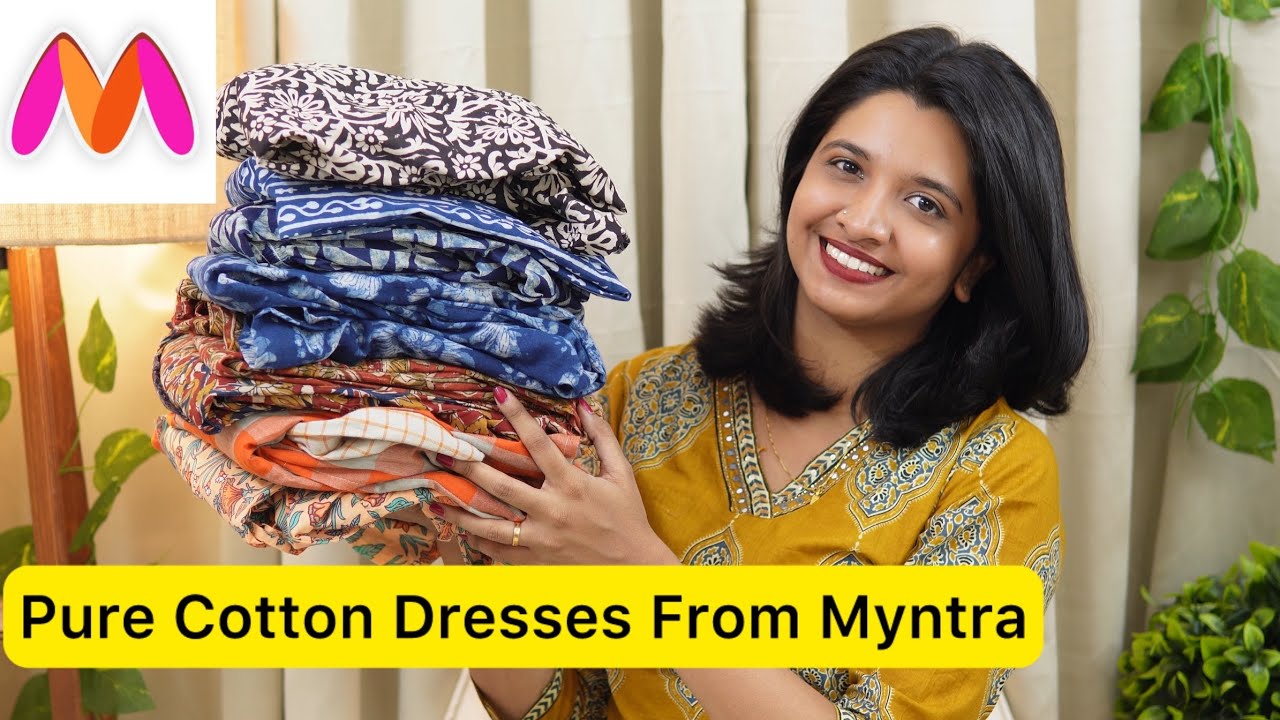Huge Myntra Pure Cotton Dress Haul🌸