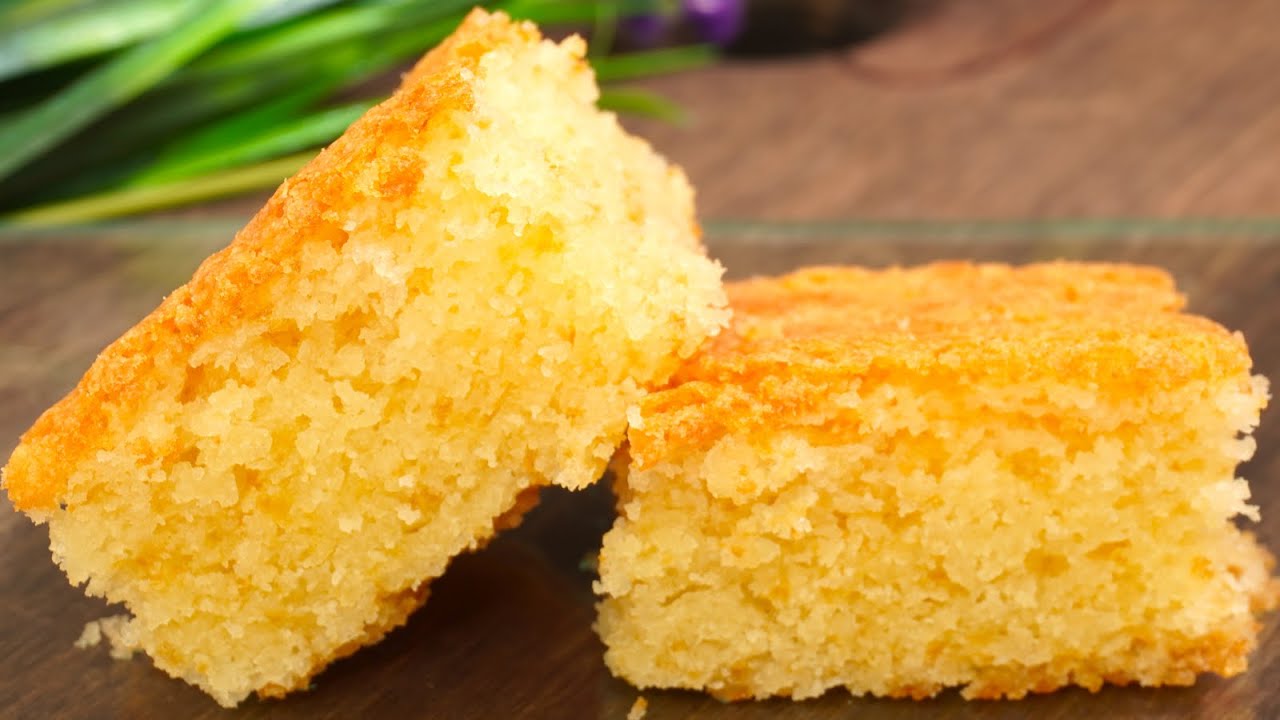 Homemade Vanilla Cake with Basic Ingredients | No Mixer Needed Tea Cake