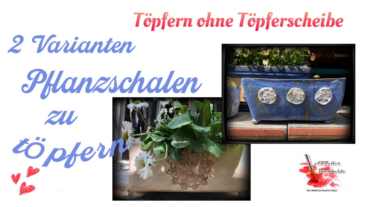 Pflanzkästen töpfern * 2 Varianten 