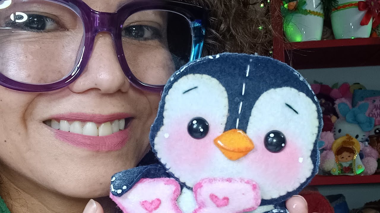 Pingüino en fieltro