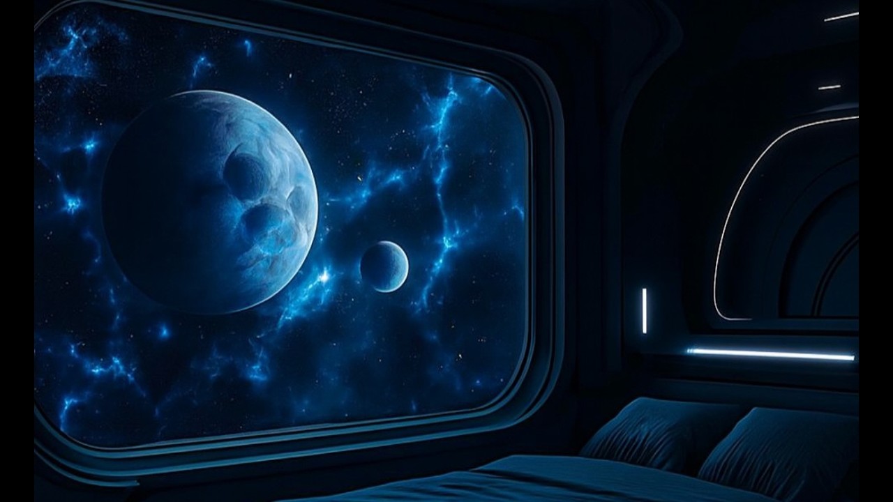 Calming Space Bedroom Ambience – 5 Hours of Deep Sleep Music | Relaxation & ASMR