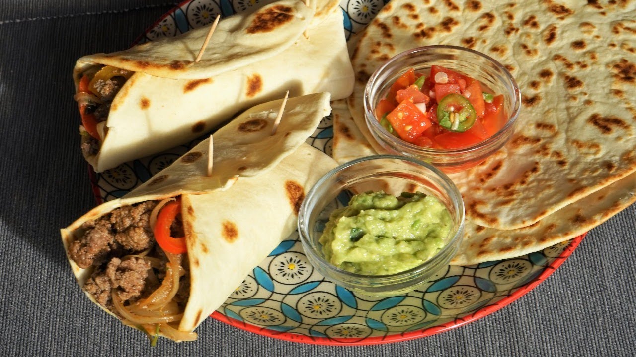 Fajitas, Tortillas, Guacamole et Salsa - Cooking With Morgane