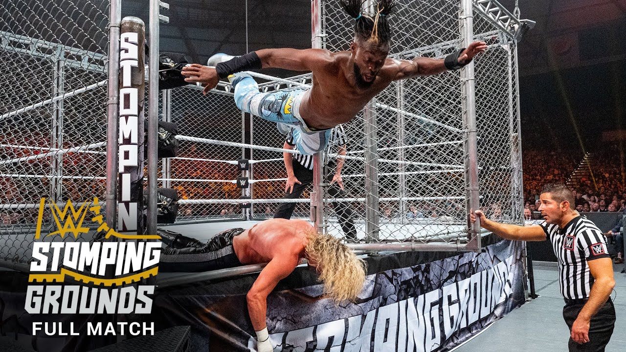 FULL MATCH — Kofi Kingston vs. Dolph Ziggler – WWE Title Steel Cage Match: WWE Stomping Grounds 2019