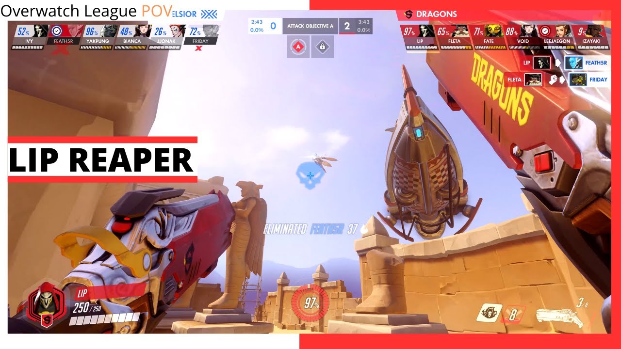 LIP REAPER POV | June Joust Losers Semi-Final | Dragons vs Excelsior | Anubis | OWL Season 2021