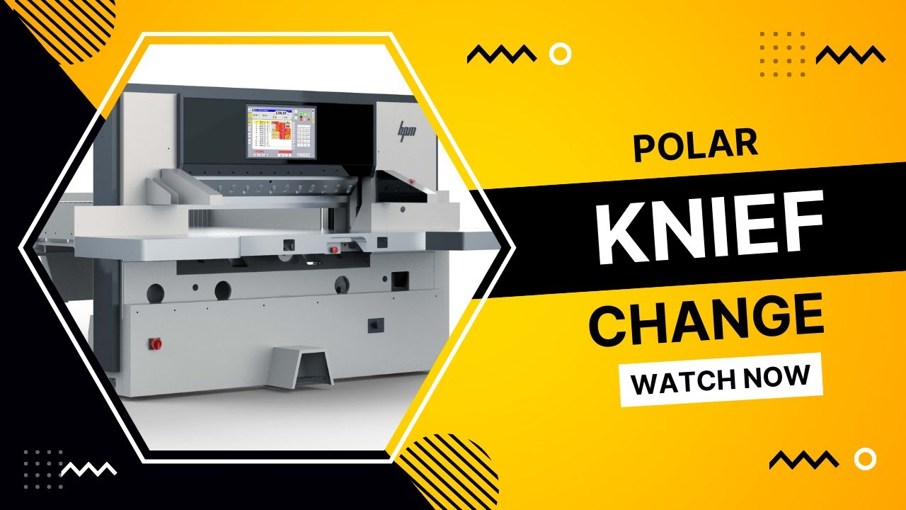 Polar 115 cutting blade change procedure
