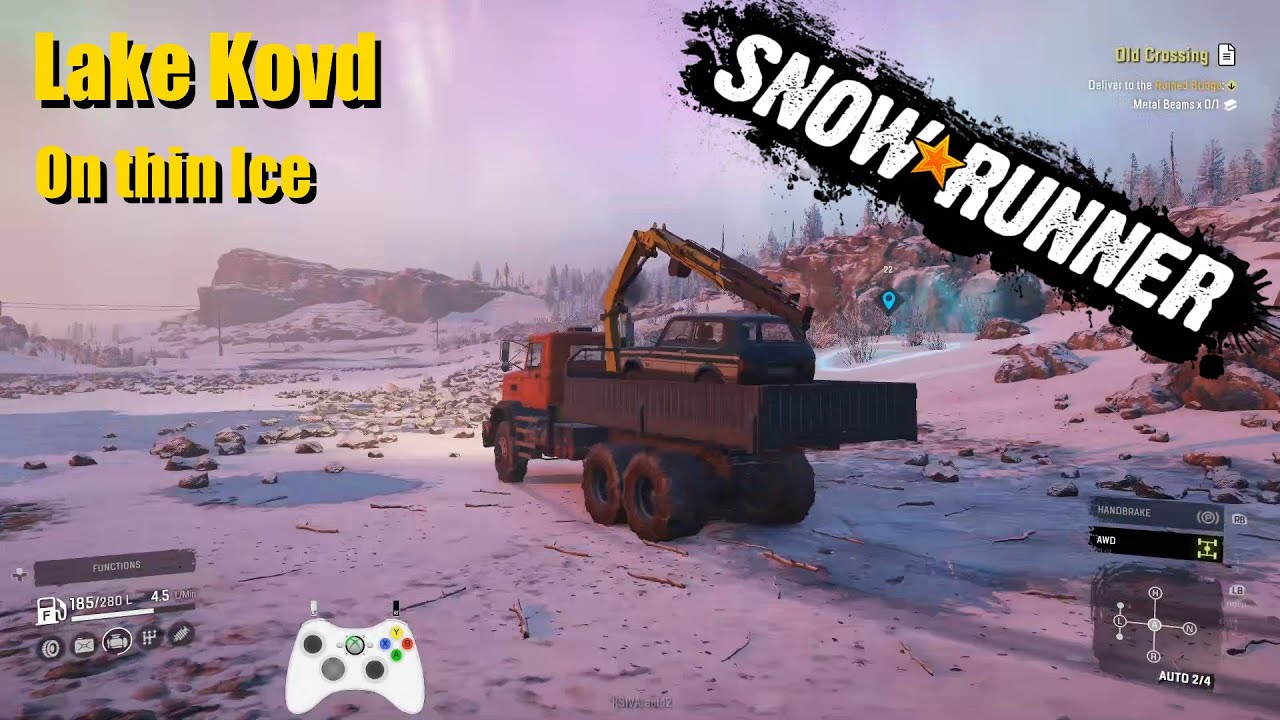 SnowRunner - NEW DLC MAP: Lake Kovd - On Thin Ice - Much FAIL!