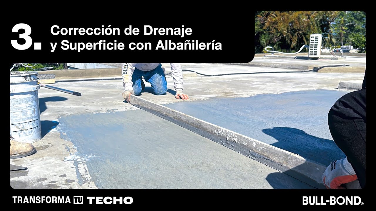 Paso 3: Corrección de Drenajes, Empozamientos y Superficie con Morteros 2K