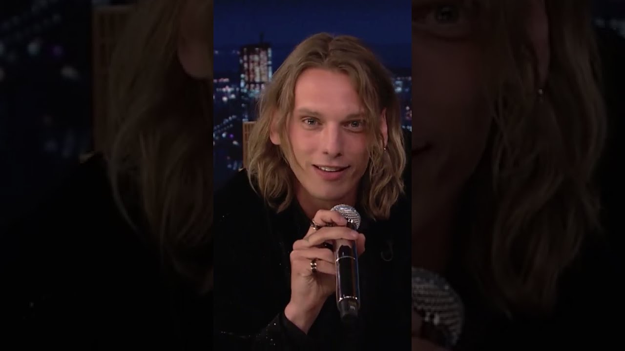 Jamie Campbell Bower talking like Vecna on Jimmy Fallon show