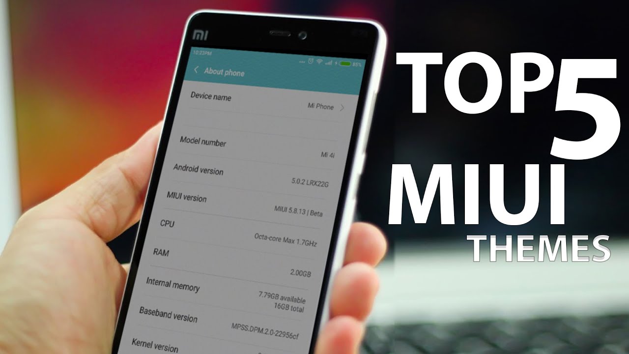 Top 5 MIUI 6/7 Themes [2015]!