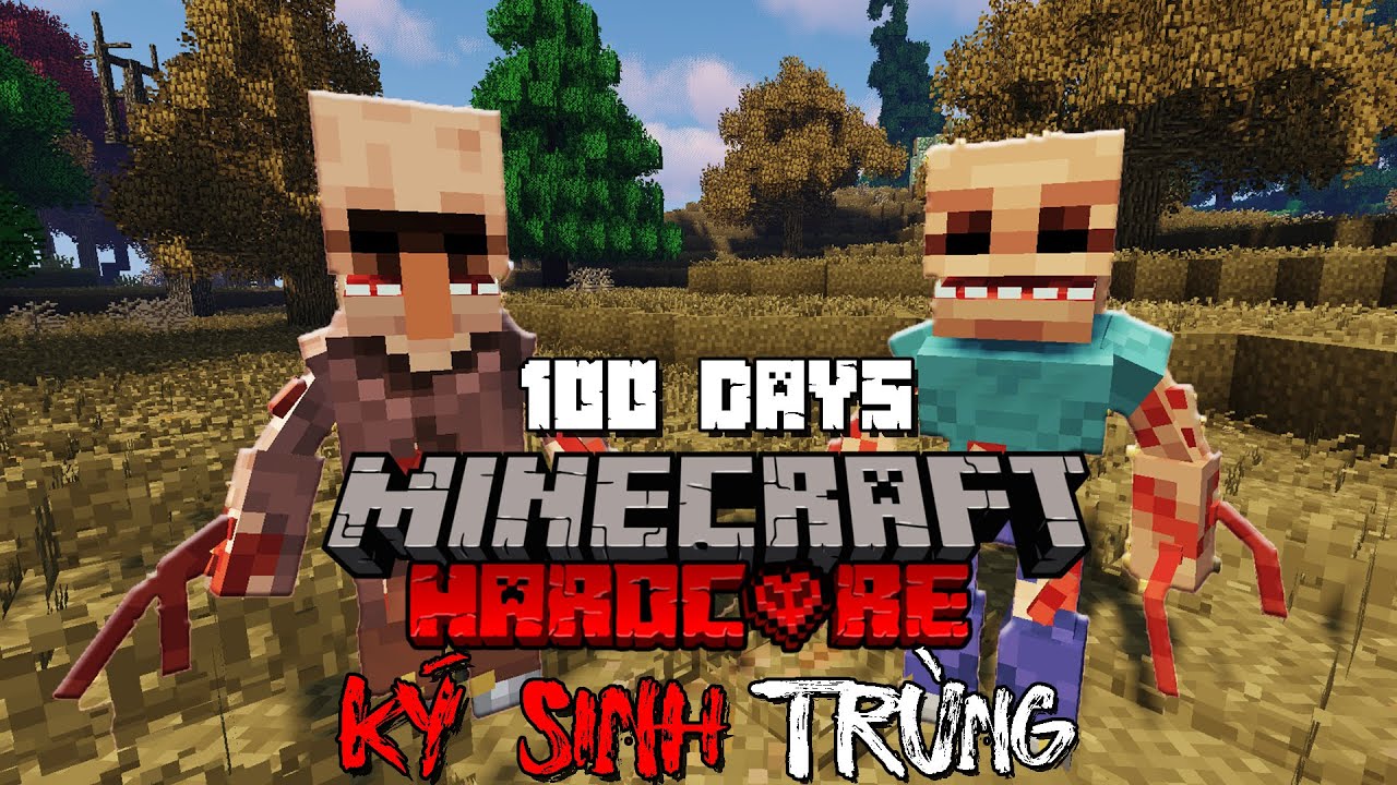 MÌNH SINH TỒN 100 NGÀY TRONG MINECRAFT KÝ SINH TRÙNG SIÊU KHÓ !!