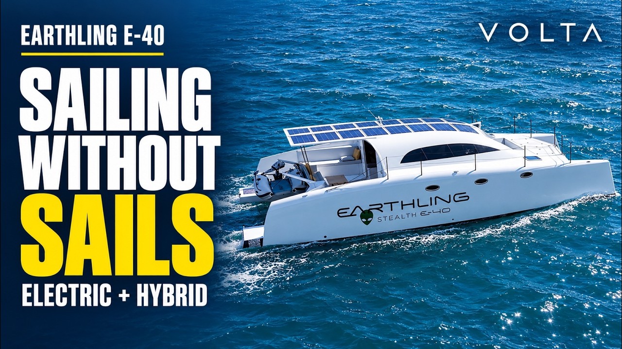 Earthling E-40 Electric Catamaran | Visual Presentation & Main Features
