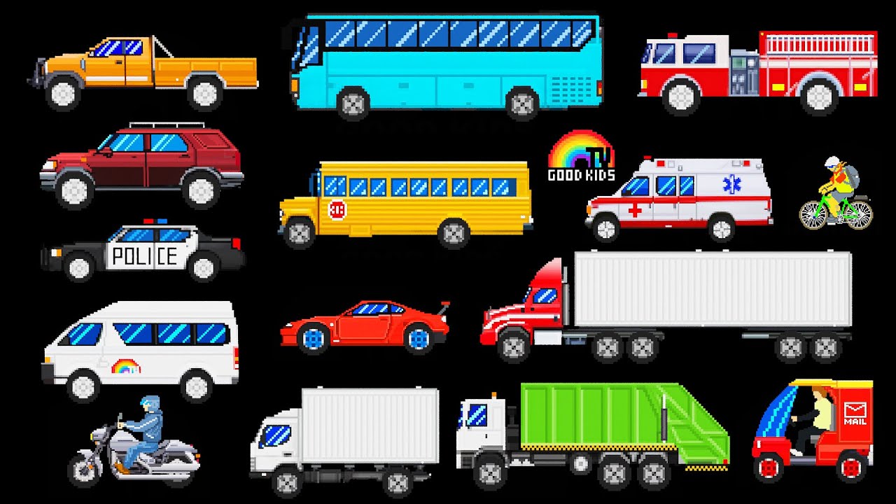 Street Vehicles - Cars and Trucks - Good Kids (Fun & Educational Learning Video)