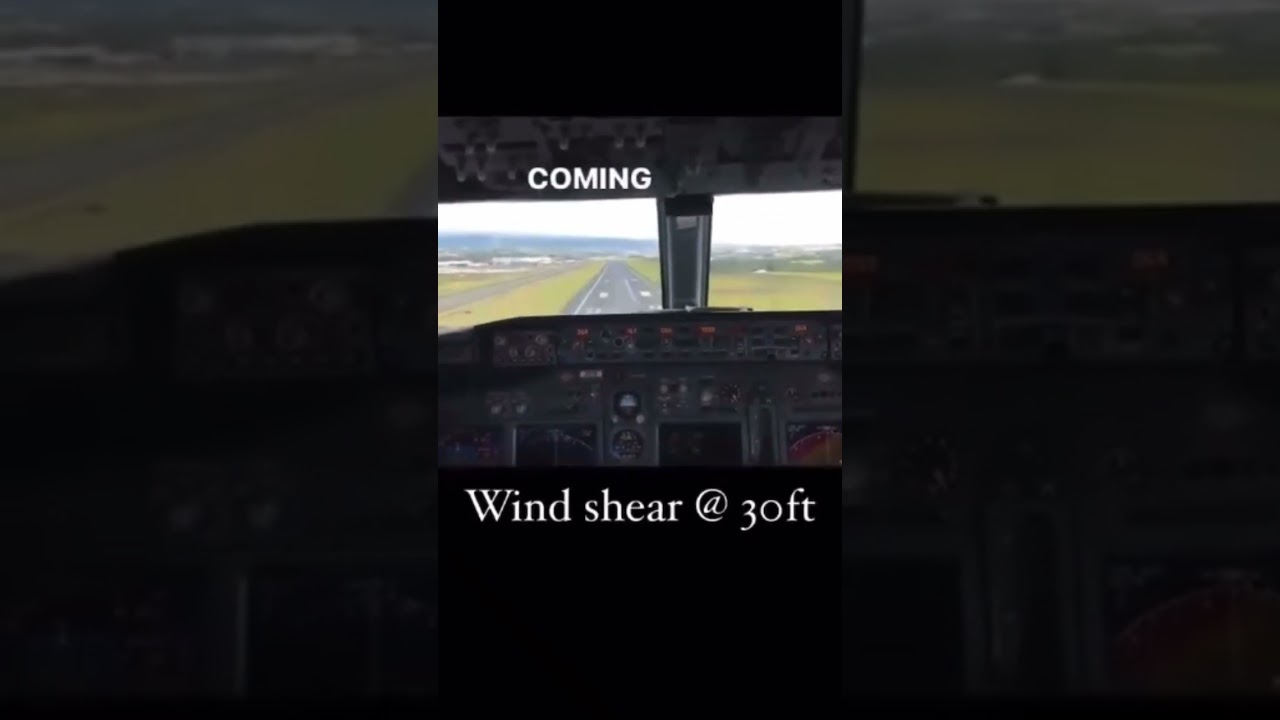 Wind shear at 30ft. #pilot #aviation #professionalpilot #boeing #avgeeks #airplane