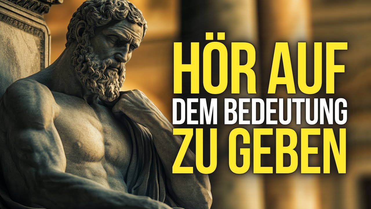 SOBALD DU ERKENNST, DASS ES NIEMANDEM KÜMMERT, VERWANDELT SICH DEIN LEBEN | STOIZISMUS