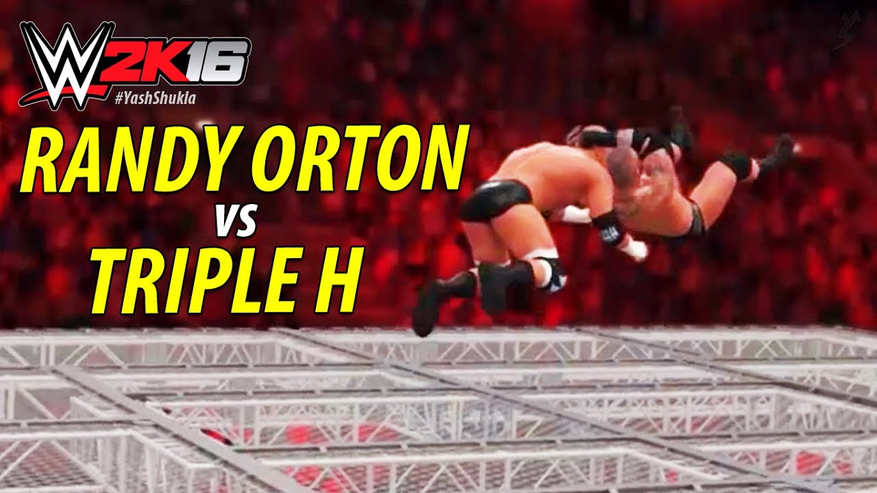 WWE 2K16 - Randy Orton vs Triple H | HELL IN A CELL Match | PS4 Gameplay