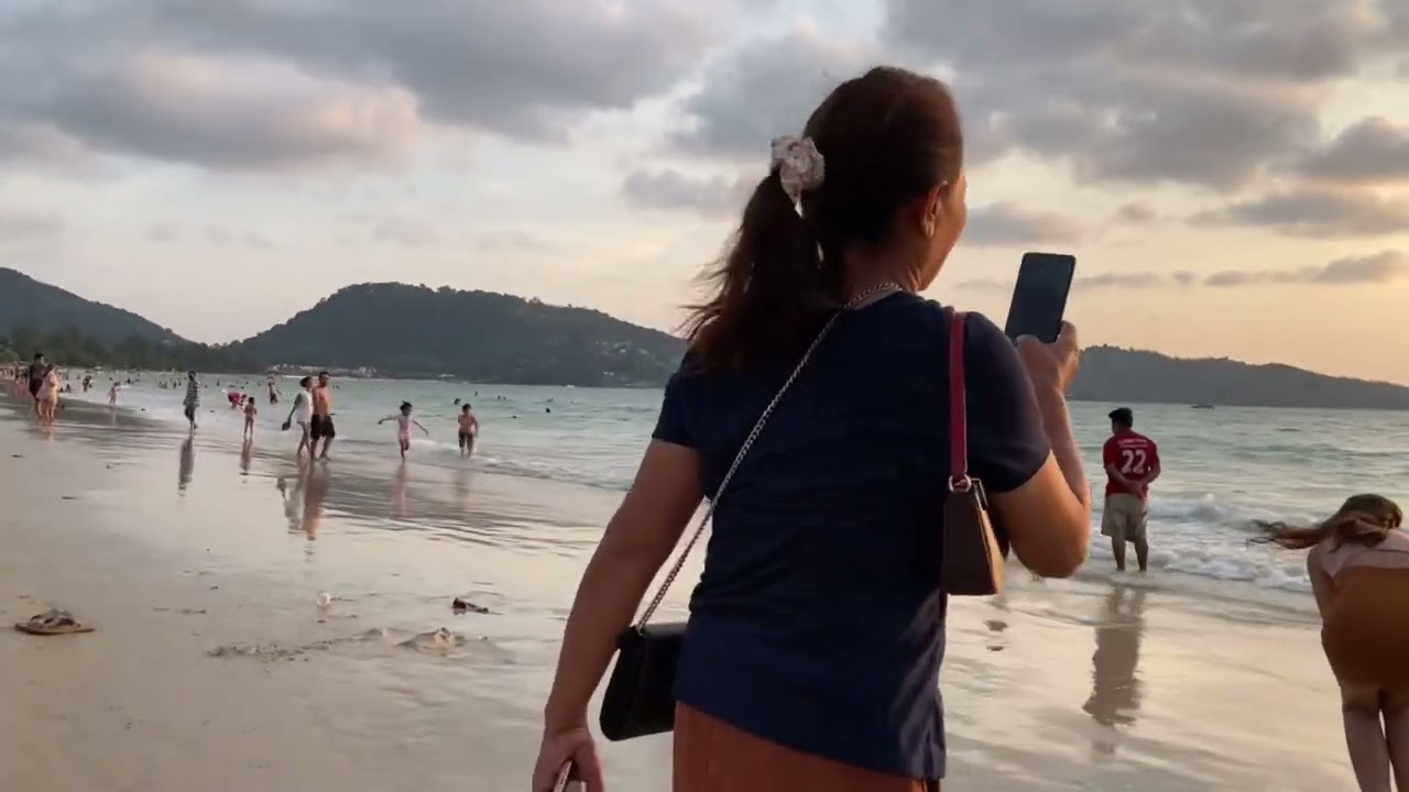 Walking on Patong Beach today evening | Phuket Thailand |16 April 2022 @housephuket
