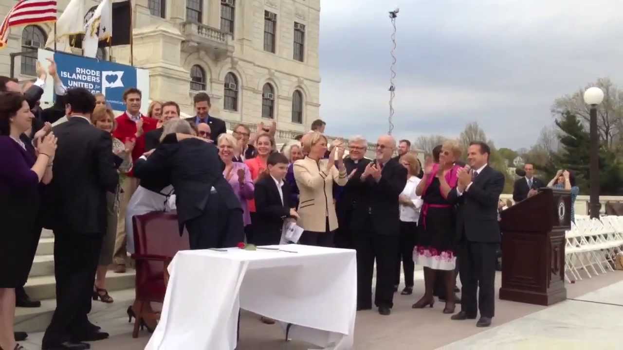 Rhode Island becomes 10th state to legalize same-sex marriage