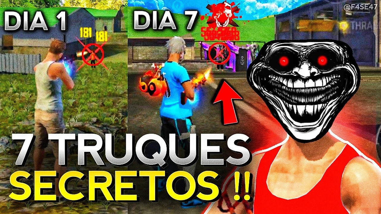 7 MACETES SECRETOS para DAR 99% CAPA no FREE FIRE