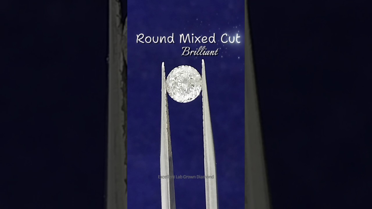 ROUND MIXED CUT BRILLIANT  💎🛒🛍💍🤍 #diamond #berlianmurah #wedding #labgrowndiamond #portuguesediamond