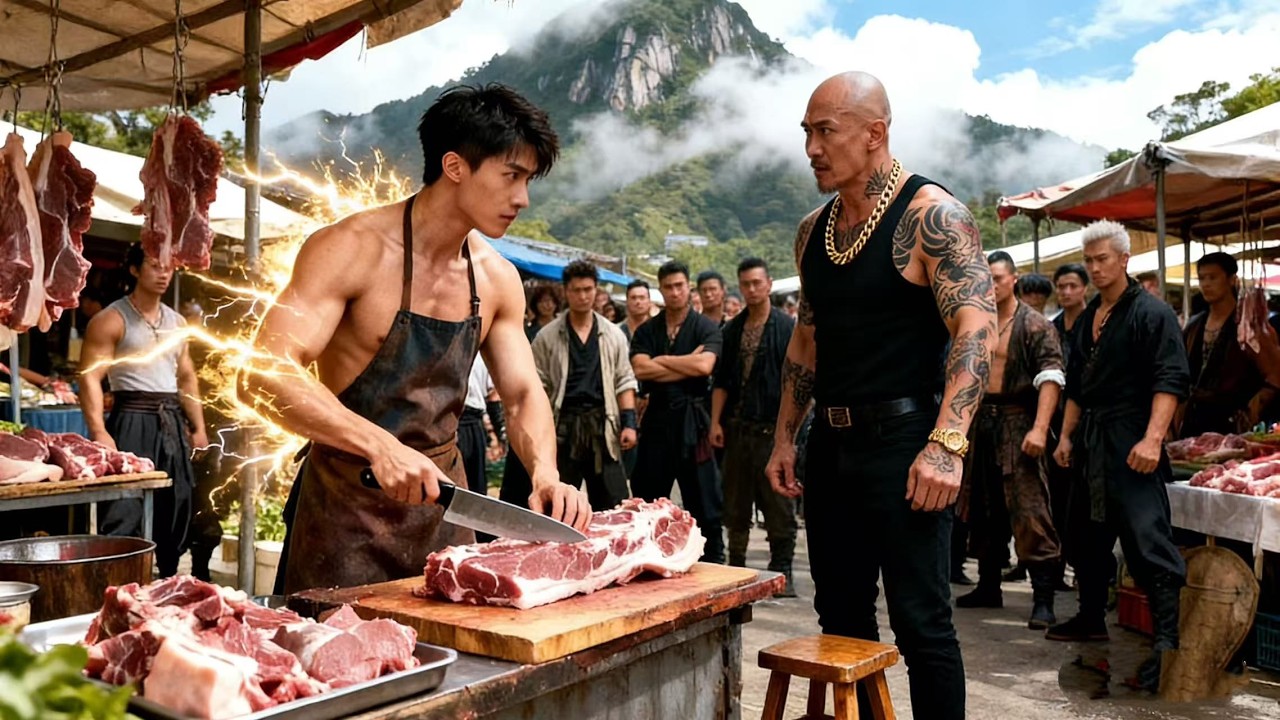 Bandidos humilham açougueiro simples; ao revelar-se Deus da Guerra, eles se ajoelham!