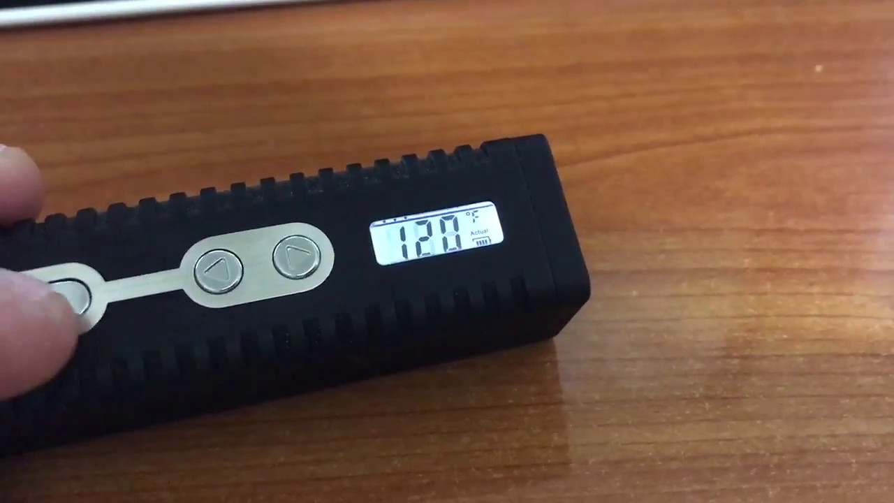 How to Power On and Off and Set Temperature - Titan II Hebe Vaporizer