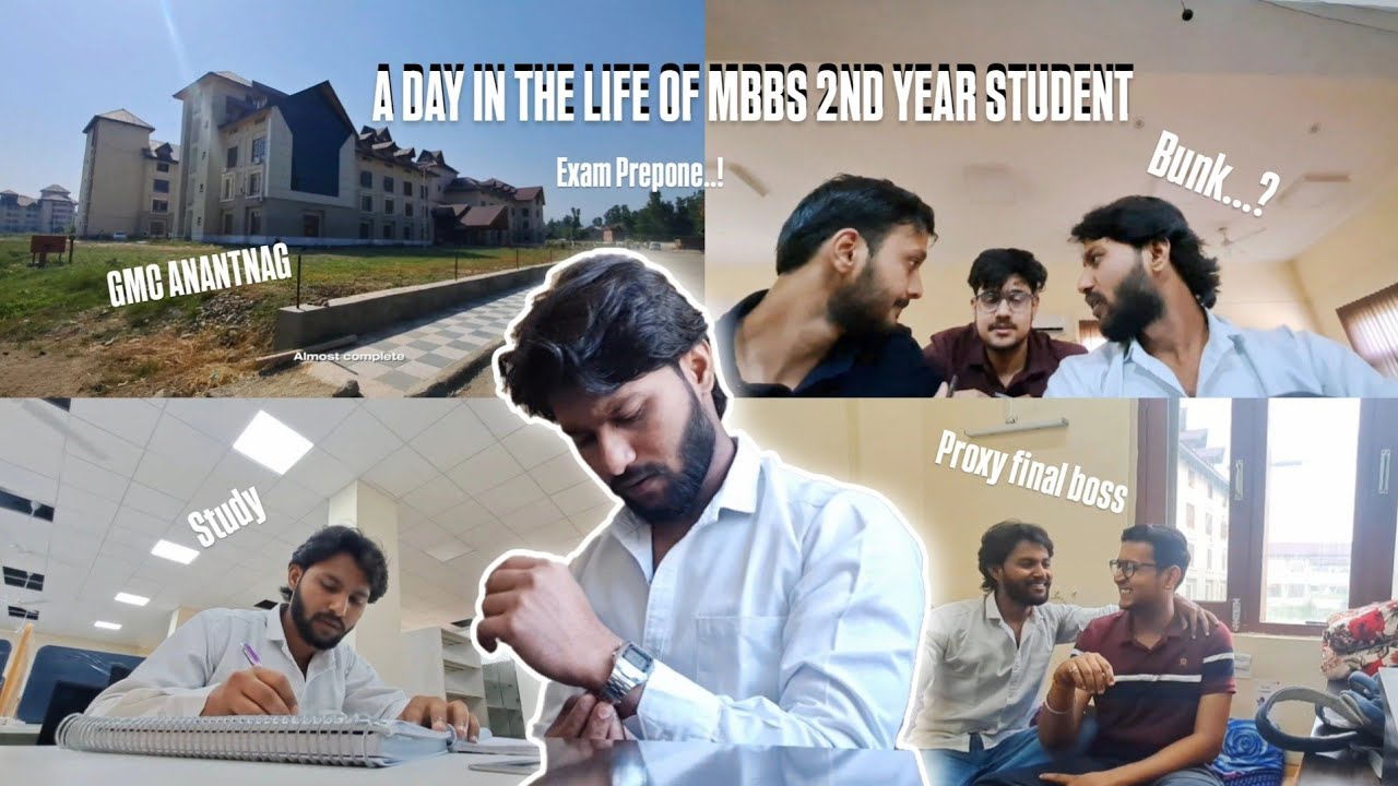 A day in the life of MBBS 2nd year student || GMC ANANTNAG edition || BUNK..?
