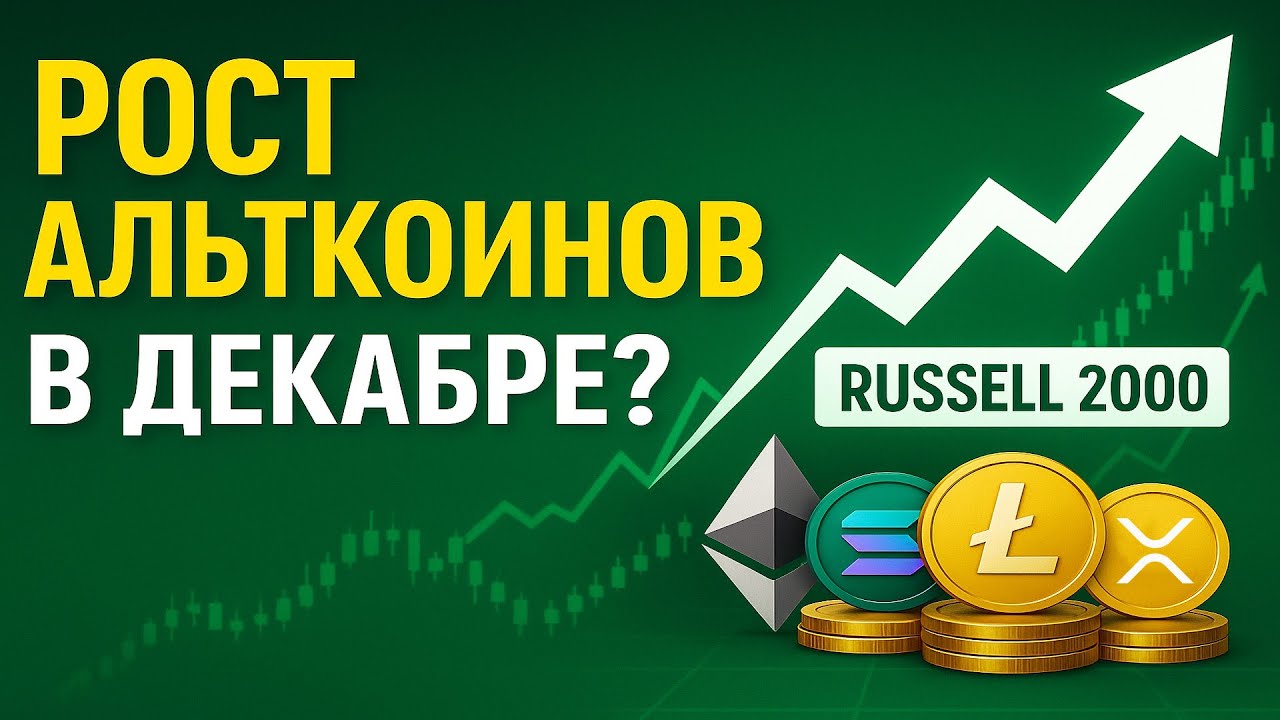 АЛЬТКОИНЫ СЛЕДУЮТ ЗА ИНДЕКСОМ RUSSELL 2000! РОСТ НАЧНЕТСЯ В ДЕКАБРЕ?