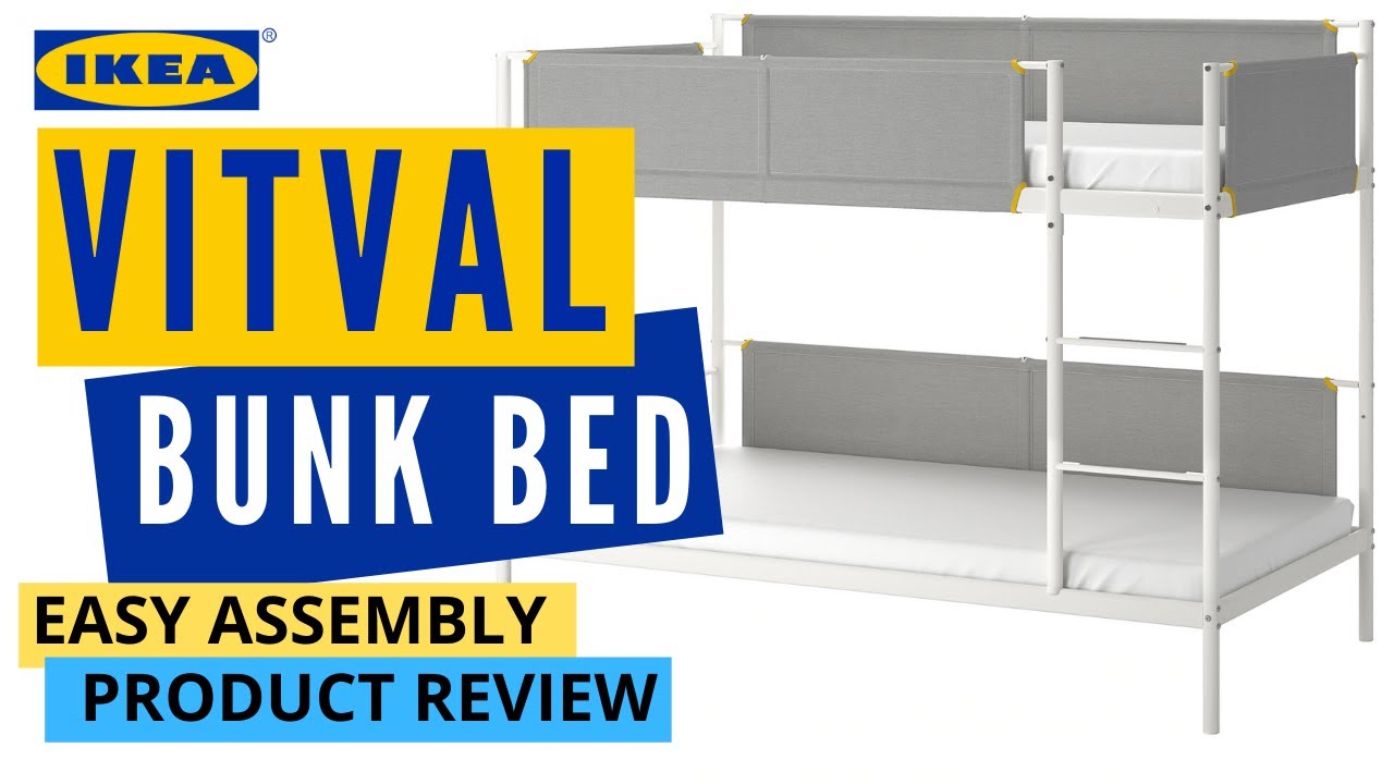 IKEA Vitval bunk bed Assembly Instructions and Product Review | Easy DIY bunk bed