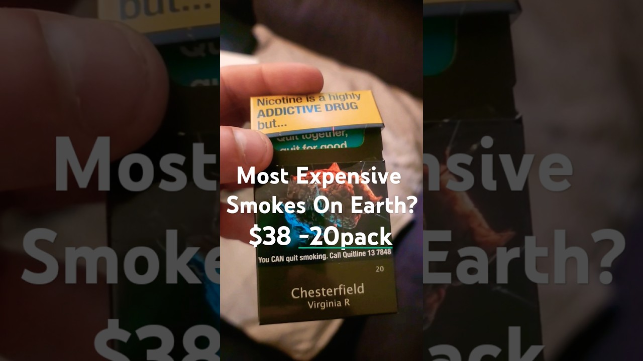 MOST EXPENSIVE SMOKES IN THE WORLD? #australia #smoke #price #robbery #video #viralvideo #comedy